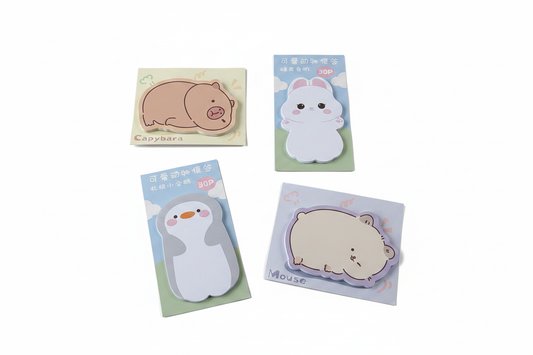 Kawaii Animal Sticky Notes Pouch