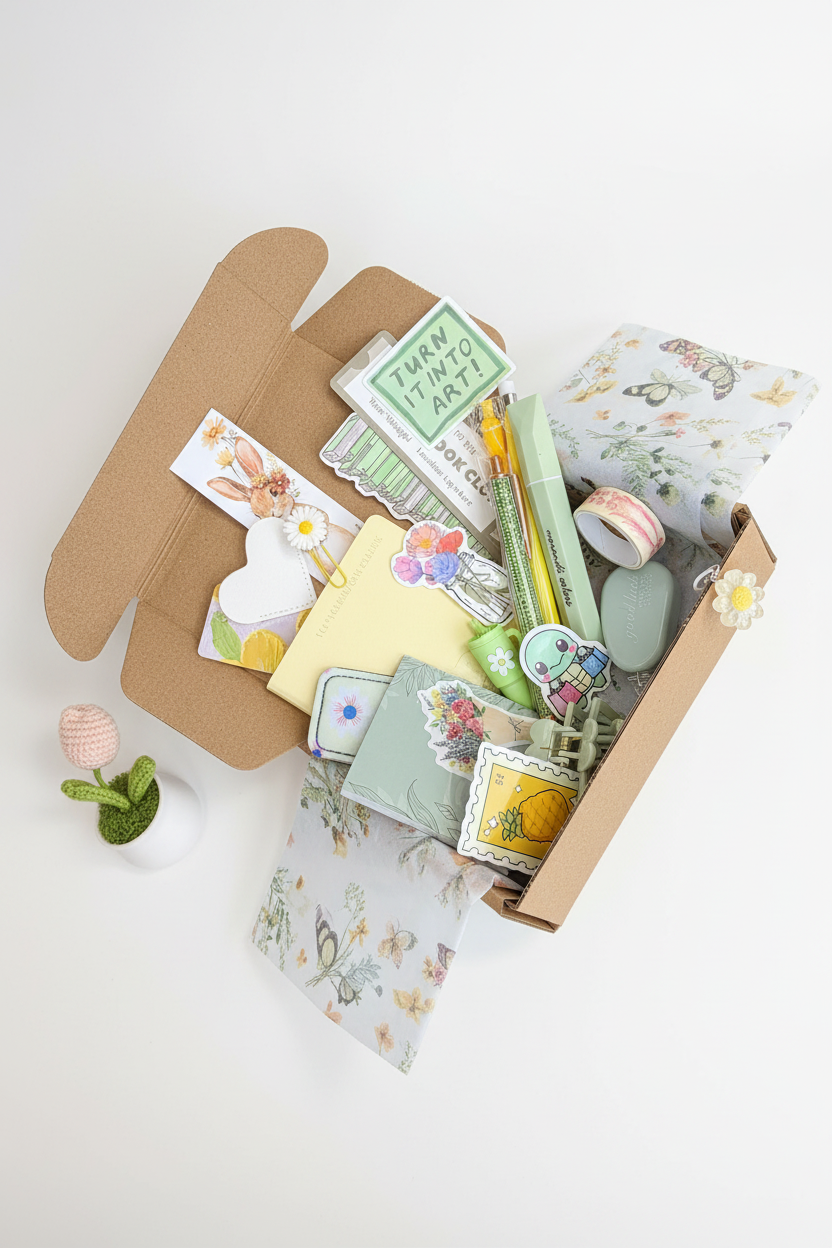 Sage & Sunshine Bookish Surprise Box — enhanced product photo with white background