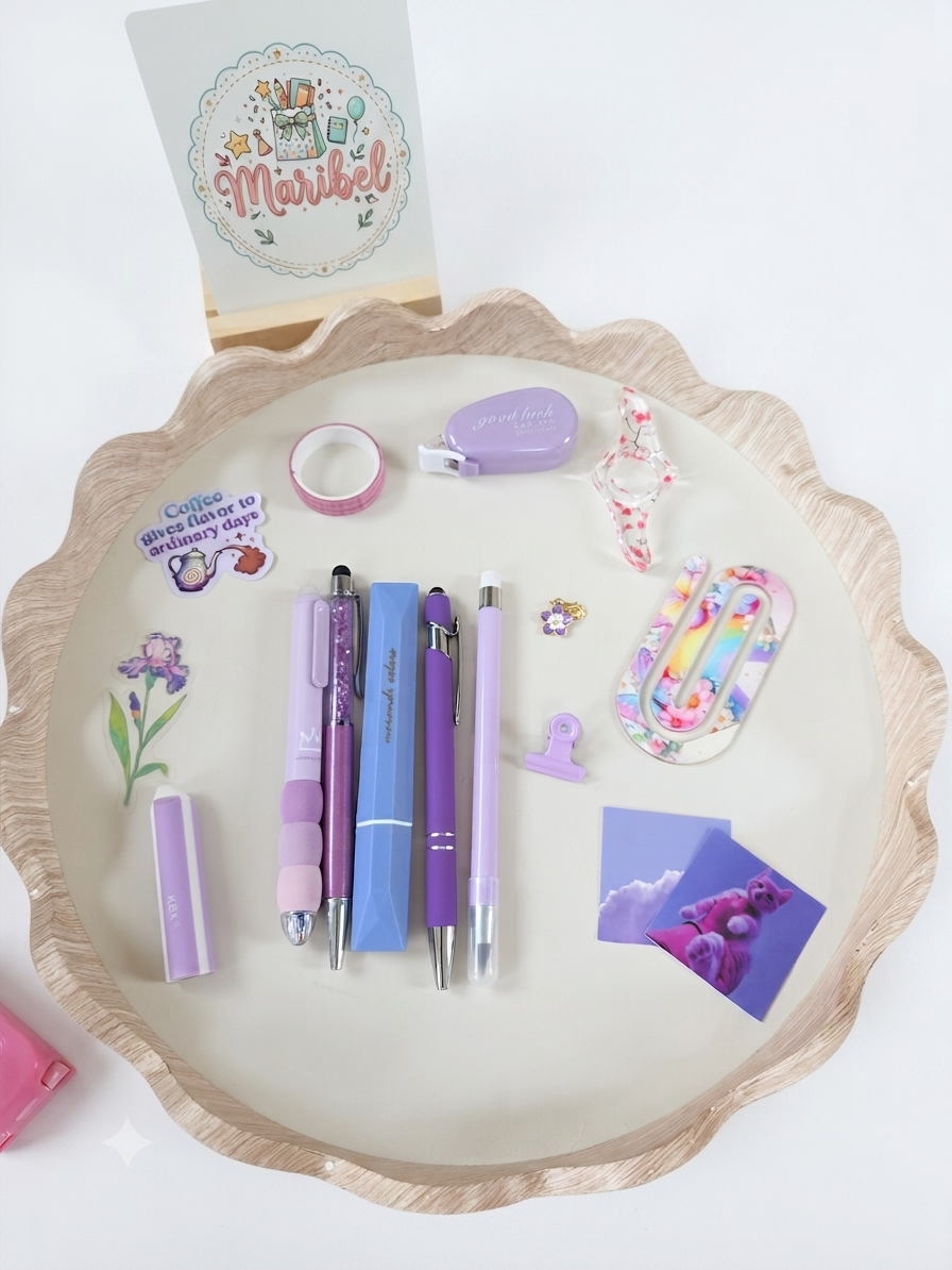 The Purple Vibes Desk Set