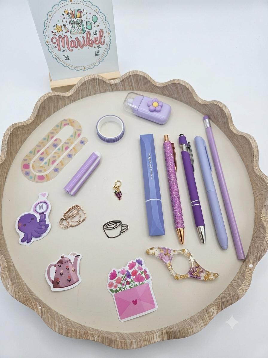 The Purple Vibes Desk Set