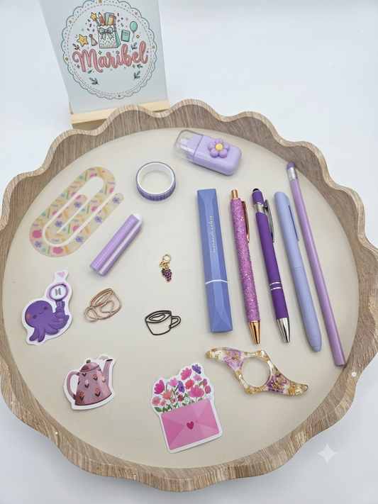 The Purple Vibes Desk Set